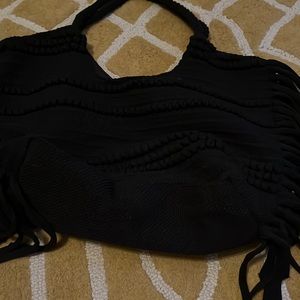 Fun tasseled black bag!